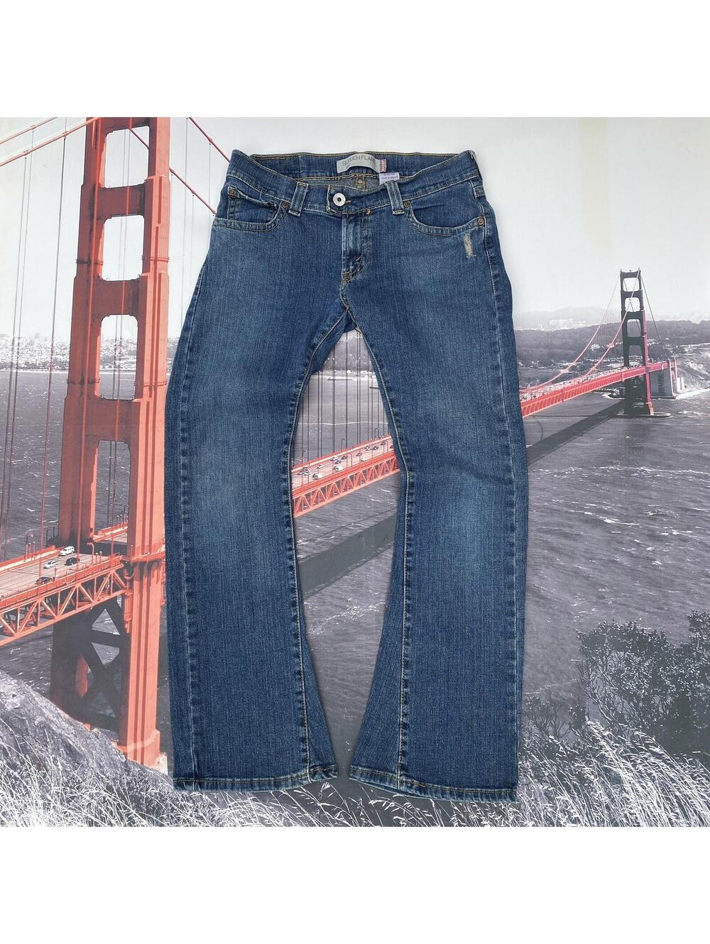 Levi's 527 Slouch Flare Women’s Jeans Size 9M Blue Denim Wide Leg VTG Y2K 32x29